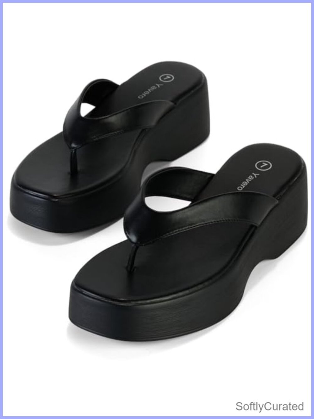Platform Wedge Thong Sandals Comfortable Slip On Flip Flops